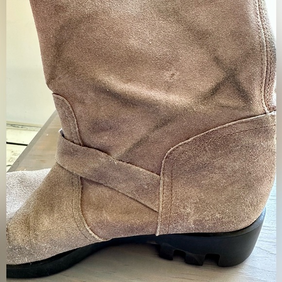 Michael Kors Suede Buckle Boots - Picture 11 of 16